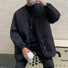 Load image into Gallery viewer, Winter Solid Color Vertical Pattern Cotton Coat