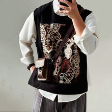 Load image into Gallery viewer, 【Mask】Loose-fitting Patchwork Vest