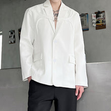 Load image into Gallery viewer, Metal Claw Button Single Breasted Blazer