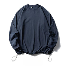 Load image into Gallery viewer, Retro Solid Color Drawstring Quick-drying Shirt
