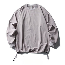 Load image into Gallery viewer, Retro Solid Color Drawstring Quick-drying Shirt