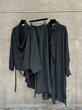 Load image into Gallery viewer, Retro Deconstructed Windbreaker Irregular Cardigan Elastic Waist Wide Leg Pants