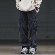 Load image into Gallery viewer, Cargo Pocket Loose Straight Jeans