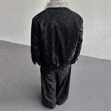 Load image into Gallery viewer, Python-textured Cotton Leather Jacket