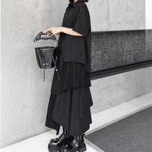 Load image into Gallery viewer, Irregular Loose Solid Color Shirt Elastic Waist Skirt