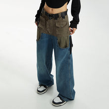 Load image into Gallery viewer, Multi-pocket Paneled Work Jeans