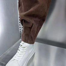Load image into Gallery viewer, Casual Cuffed Corduroy Harem Pants