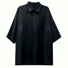 Load image into Gallery viewer, Japanese Drop Shoulder Short Sleeve Draped Loose Wide Leg Trousers Two-piece Set