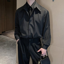 Load image into Gallery viewer, Vertical Striped Retro Casual Shirt