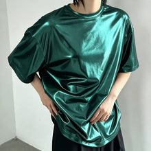 Load image into Gallery viewer, Shiny Liquid Metal Stage Performance T-shirt