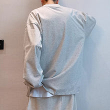 Load image into Gallery viewer, 235g Cotton Double-needle Crew Neck Long-sleeved T-shirt