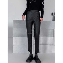 Load image into Gallery viewer, Retro Zipper PU Leather Pants