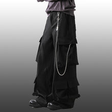 Load image into Gallery viewer, Multi-Pocket Cargo Wide-Leg Casual Pants
