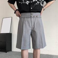 Load image into Gallery viewer, Keyhole Drawstring Casual Shorts
