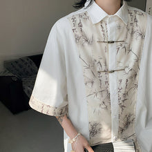 Load image into Gallery viewer, Vintage Printed Patchwork Casual Shirt