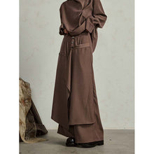 Load image into Gallery viewer, Loose Buttoned Irregular Wide-leg Pants