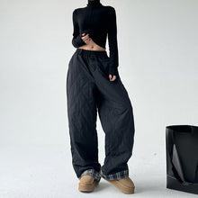 Load image into Gallery viewer, American Retro Plaid Thick Wide-leg Pants