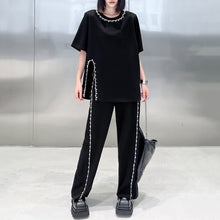 Load image into Gallery viewer, Beaded Black Casual Suit