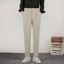 Load image into Gallery viewer, Slim-Fit Fluid Straight-Leg Suit Trousers