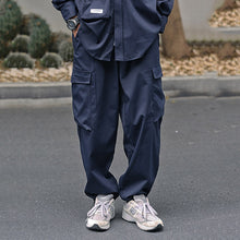 Load image into Gallery viewer, Japanese Loose Wide-leg Multi-pocket Pants