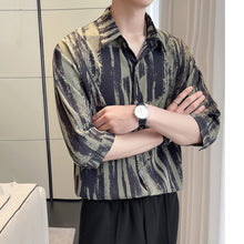 Load image into Gallery viewer, Tie Dye Short Sleeve Casual Shirt