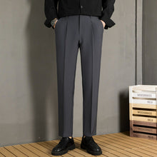 Load image into Gallery viewer, Slim-Fit Fluid Straight-Leg Suit Trousers