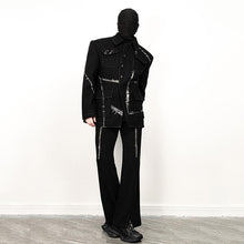 Load image into Gallery viewer, Wool Lapel Contrast Panel Jacket