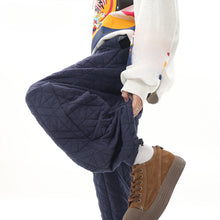 Load image into Gallery viewer, Diamond Thickened Cotton Casual Wide-Leg Pants
