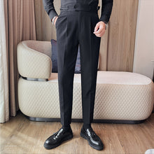 Load image into Gallery viewer, Naples Slim High Waist Suit Pants
