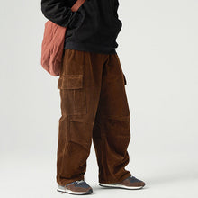 Load image into Gallery viewer, American Retro Loose Cotton Corduroy Trousers