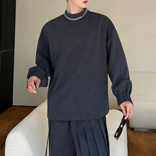 Load image into Gallery viewer, Retro Round Neck Cardigan Trousers Detachable Skirt Three-piece Set