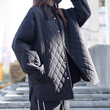 Load image into Gallery viewer, Retro Quilted Diamond Pattern Jacket