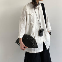 Load image into Gallery viewer, Loose Vintage Cotton and Linen Shirt Top