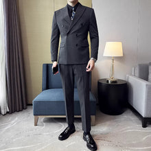 Load image into Gallery viewer, Double-breasted Casual Suit Jacket