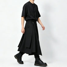Load image into Gallery viewer, Japanese Style High-Waisted Drawstring Wide-Leg Pants