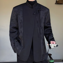 Load image into Gallery viewer, Winter Retro Reversible Satin Jacquard Patchwork Jacket