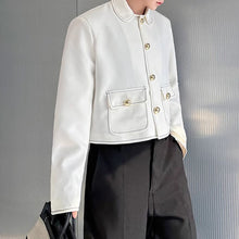 Load image into Gallery viewer, Solid Color Lapel Short Jacket