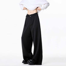 Load image into Gallery viewer, Draped Wide Leg Loose Straight Suit Pants