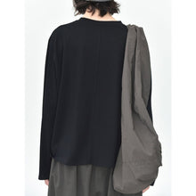 Load image into Gallery viewer, Women's Side Drawstring Hanging Tie Adjustable Loose Long Sleeve T-Shirt