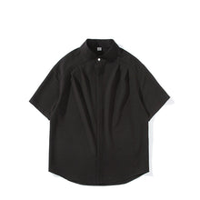 Load image into Gallery viewer, Stand-up Collar Draped Shirt