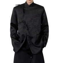 Load image into Gallery viewer, Retro Tang Suit Jacquard Lace-up Blazer