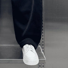 Load image into Gallery viewer, Solid Color Striped Casual Scimitar Pants