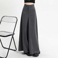 Load image into Gallery viewer, Draped Relaxed High-Rise Wide-Leg Pants