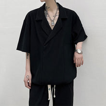 Load image into Gallery viewer, Lapel Short Sleeve T-Shirt Set