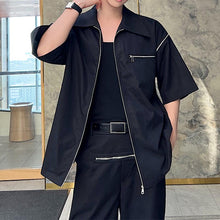 Load image into Gallery viewer, Detachable Zip Short Sleeve Shirt