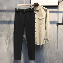 Load image into Gallery viewer, Slim-fit Brushed Wool Tapered Trousers