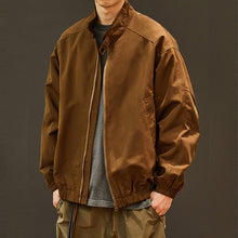 Load image into Gallery viewer, Stand-up Collar Loose Casual Solid Color Jacket