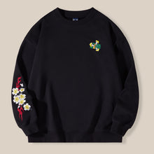 Load image into Gallery viewer, Crew Neck Loose Fit Embroidered Sweatshirt