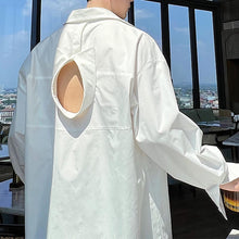 Load image into Gallery viewer, Double Collar Cutout Long Sleeve Shirt