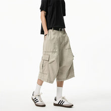 Load image into Gallery viewer, American Loose Straight Knee-length Casual Pants